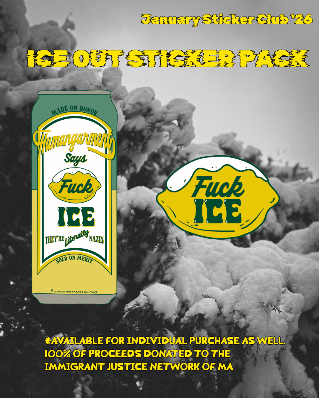 ICE OUT sticker pack